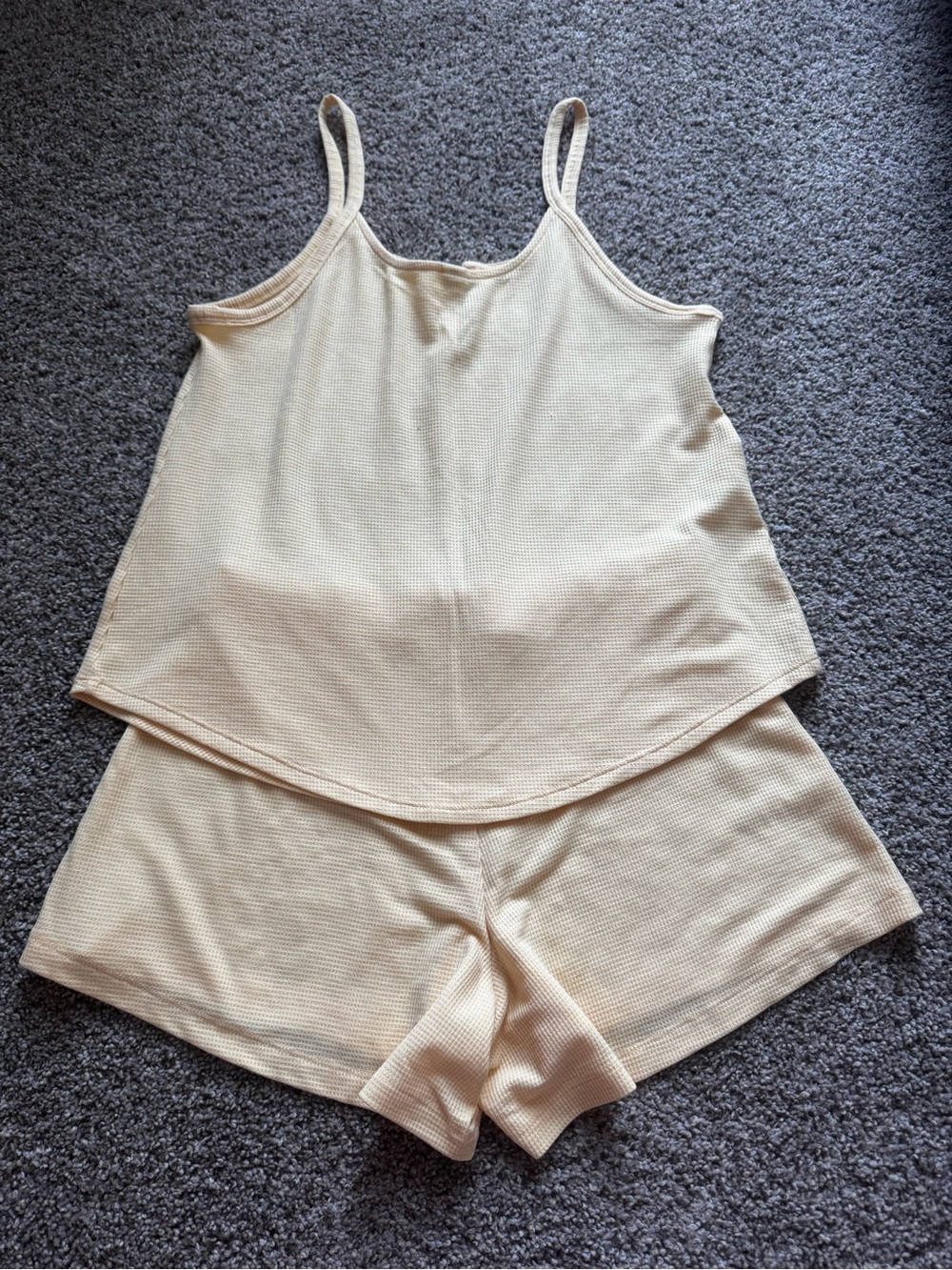 Athleta Wind Down Sleep Cami Short Set S Yellow - Picture 9 of 9